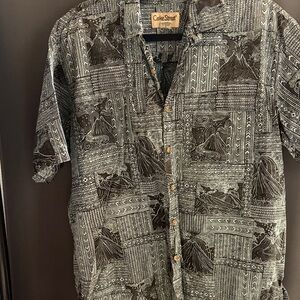 Cavallo Street Black Patterned Men's Casual Shirt